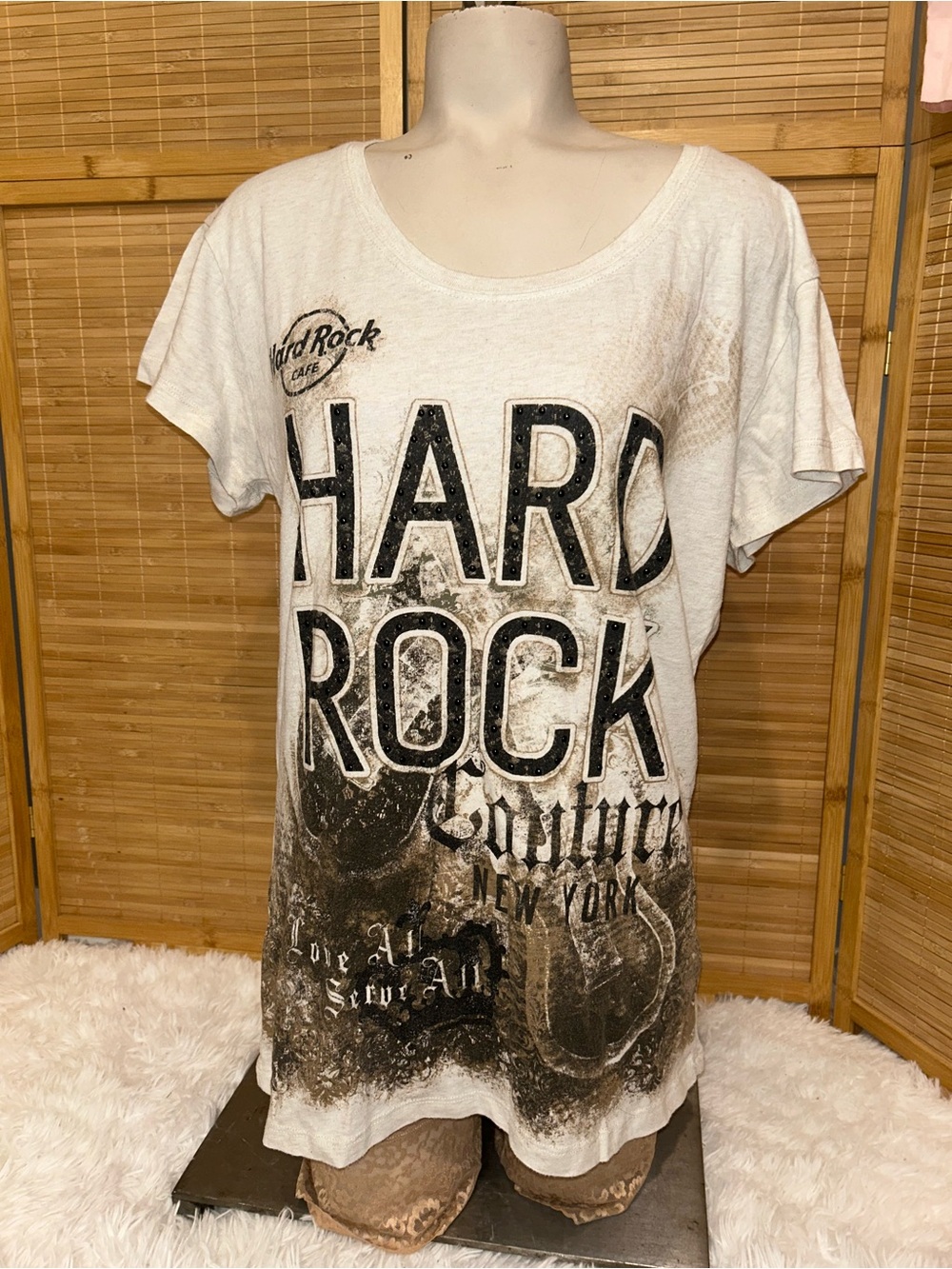 Hard Rock Cafe Couture Tee t-shirt New York juniors size XXL